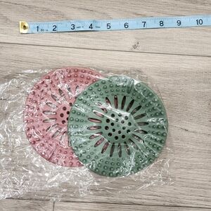 New 2 SILICONE Shower Or Bathtub DRAIN PROTECTORS
